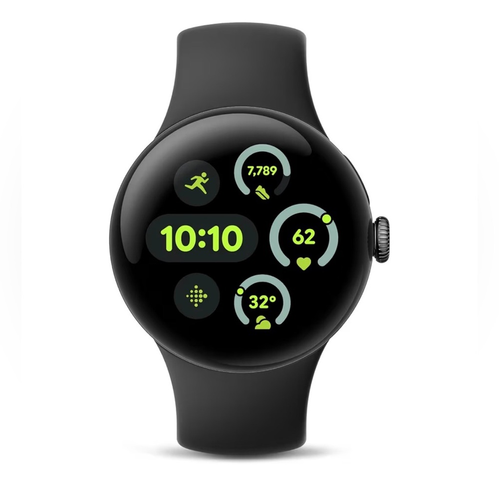 Google Pixel Watch 3 (41mm) Android Smartwatch, Matte Black Aluminum Case- Wi-Fi